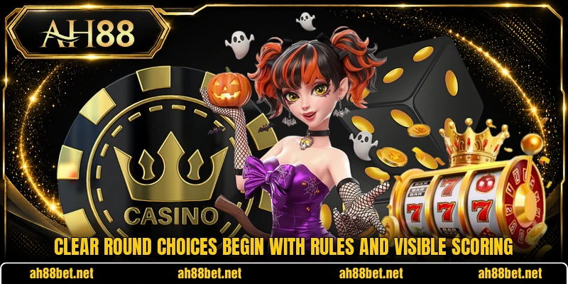 Clear round choices begin with rules and visible scoring