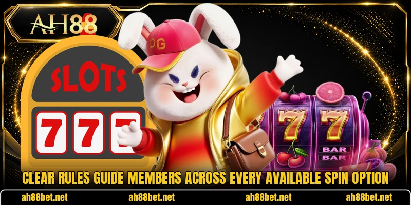 Clear rules guide members across every available spin option Clear rules guide members across every available spin option