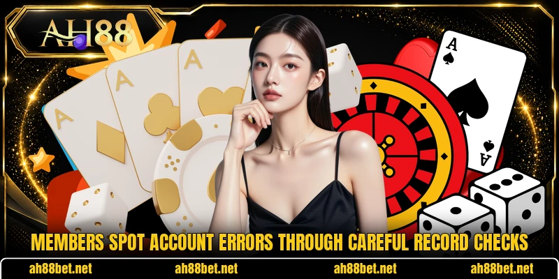Members spot account errors through careful record checks
