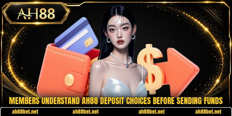 Members understand AH88 deposit choices before sending funds