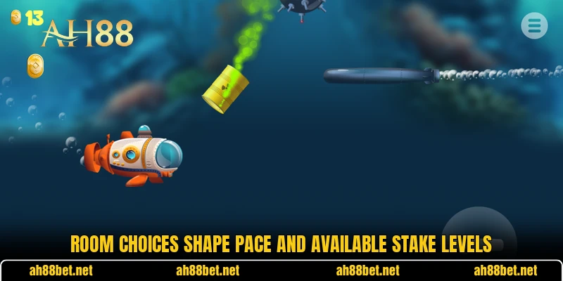 Room choices shape pace and available stake levels Room choices shape pace and available stake levels