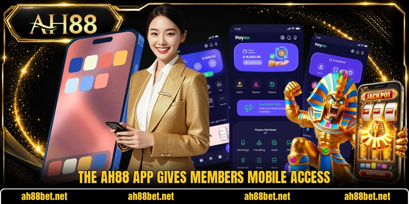 The AH88 app gives members mobile access